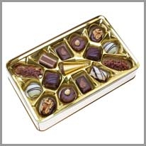 box of chocolates - çikolata kutusu
