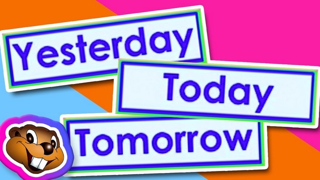 İngilizce Dün, Bugün, Yarın - Yesterday, Today, Tomorrow